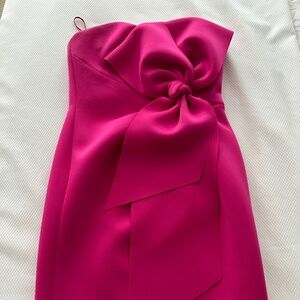 Badgeley Mischa Collection Strapless Bow-Front Bodycon Dress